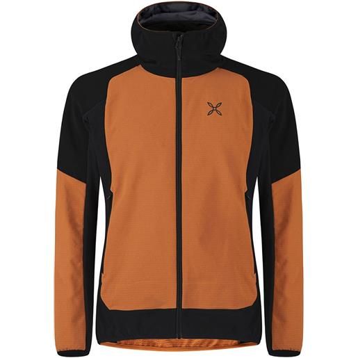 Montura premium wind hoodie arancione m uomo