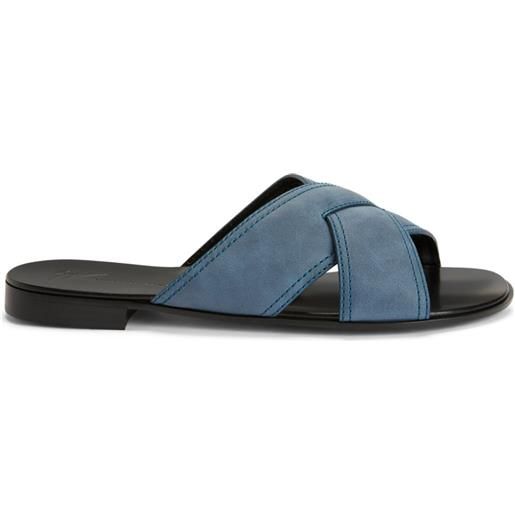 Giuseppe Zanotti sandali slides flavio - blu