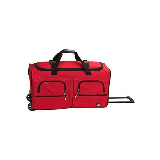 Rockland borsa da viaggio rotolante, rosso, taglia unica, borsone arrotolabile