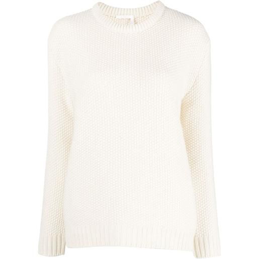 Chloé maglione girocollo - bianco