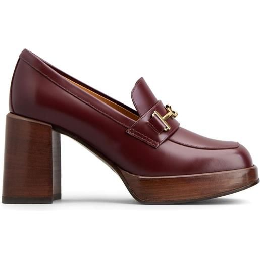 Tod's pumps in pelle 90mm - rosso
