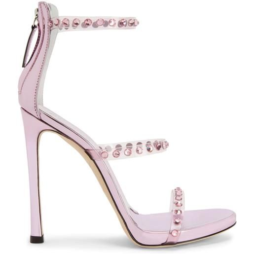 Giuseppe Zanotti sandali harmony con cristalli 120mm - rosa