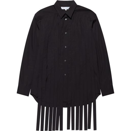 Comme Des Garçons Shirt camicia con frange - nero