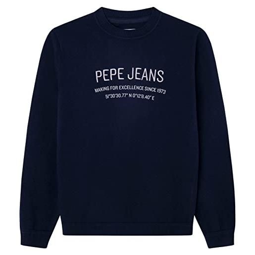 Pepe Jeans keops, maglione bambini e ragazzi, grigio (grey marl), 12 anni