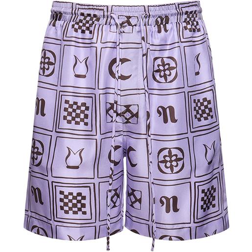 NANUSHKA shorts in twill di seta stampato