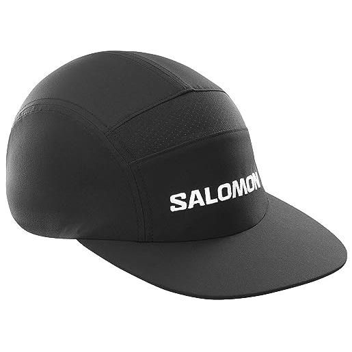 Salomon runlife, cappello corsa escursionismo unisex, comfort leggero, regolazioni semplificate, e look casual quotidiano, nero, taglia unica
