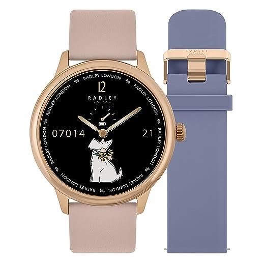 Radley orologio digitale al quarzo donna con cinturino in pelle rys19-2130-set