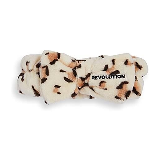Revolution Skincare London, stampa leopardata di lusso, fascia per capelli