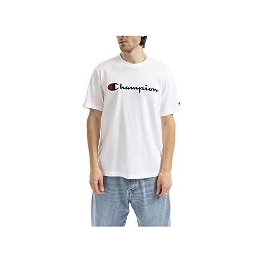 Champion crewneck t-shirt 217814 m bianco ww001 wht
