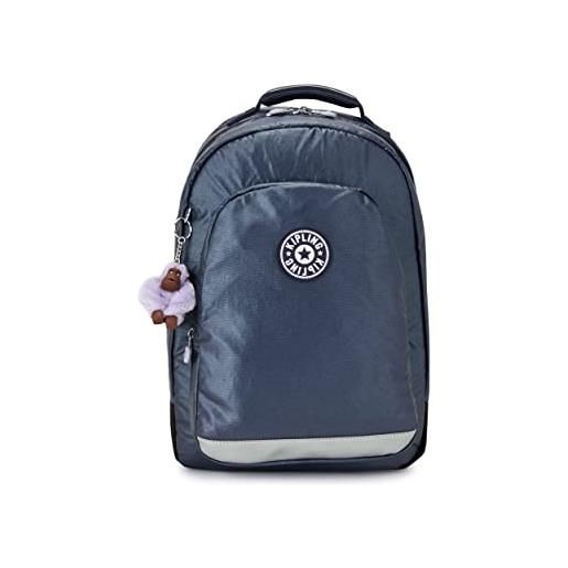 Kipling class room, zaini unisex - adulto, blu (admiral bl metallic), taglia unica