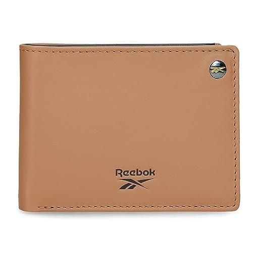 Reebok switch portafoglio orizzontale con portafoglio marrone 11x8x1 cm pelle, marrone, taglia unica, portafoglio orizzontale con portafoglio