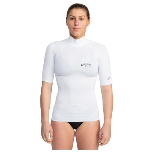 Quiksilver billabong rash vest upf 50 a maniche corte donna m/10