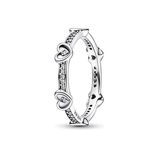 PANDORA anello da donna in argento sterling 925 192496c01, 56, metallo, nessuna pietra preziosa