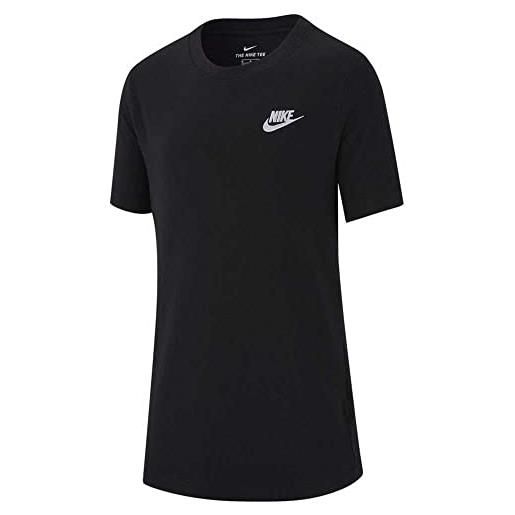 Nike b nsw tee emb futura tshirt, bambino, grigio, l