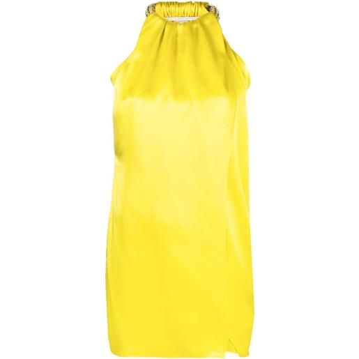 Stella McCartney abito corto con decorazione - giallo