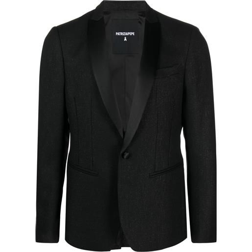 Patrizia Pepe slim-cut tuxedo suit jacket - nero