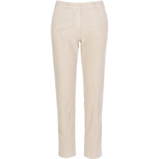 MASON'S | pantaloni straight velluto beige