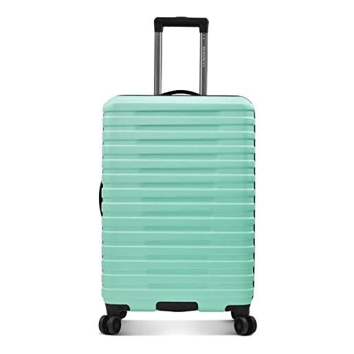U.S. Traveler viaggiatore degli stati uniti hardside 8 ruote spinner bagagli con manico in alluminio, menta (verde) - us09181m26