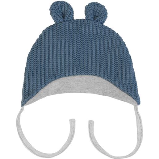 Fs - Baby cappellino neonato in tessuto a maglia blu