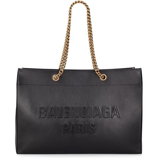 BALENCIAGA large duty free leather tote bag