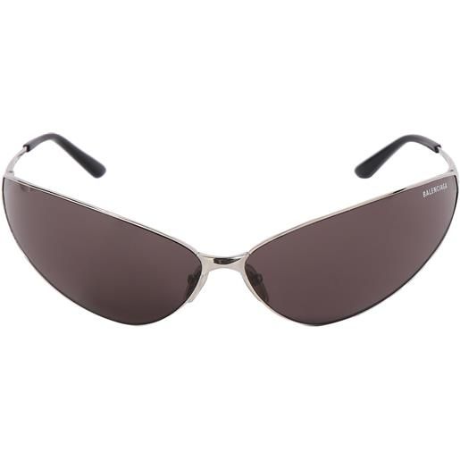 BALENCIAGA occhiali da sole 0315s razor cat in metallo