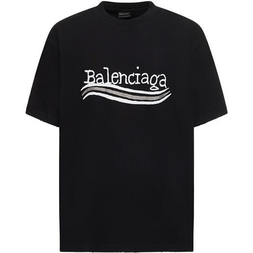 BALENCIAGA t-shirt in cotone con logo