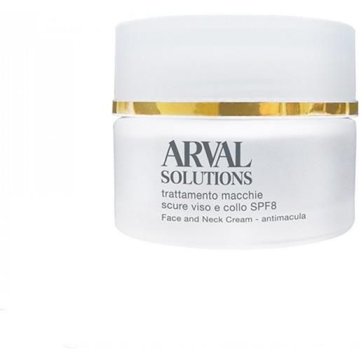 Arval solutions face and neck cream spf8 - trattamento per macchie scure 30 ml