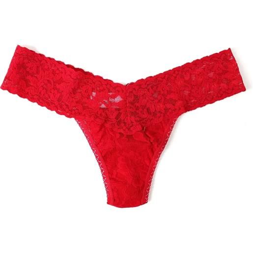 Hanky panky signature lace low rise thong - perizoma donna red rosso