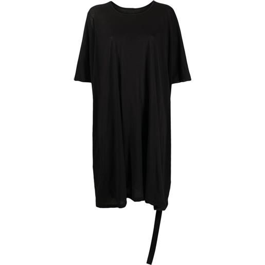 Rick Owens DRKSHDW abito modello t-shirt midi - nero