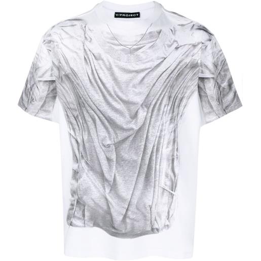 Y/Project t-shirt con stampa grafica - bianco
