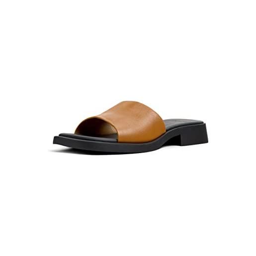 Camper dana-k201485, sandali piatti donna, giallo, 36 eu
