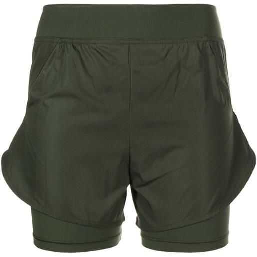 Jil Sander shorts a strati - verde