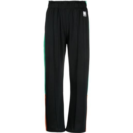 Wales Bonner pantaloni sportivi con applicazione - nero