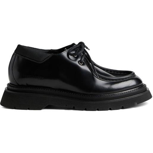 Dsquared2 lace-up patent leather loafers - nero