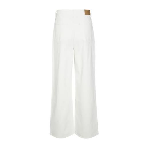 Vero moda vmkathy shr wide clr jeans, bianco, 29w x 32l donna