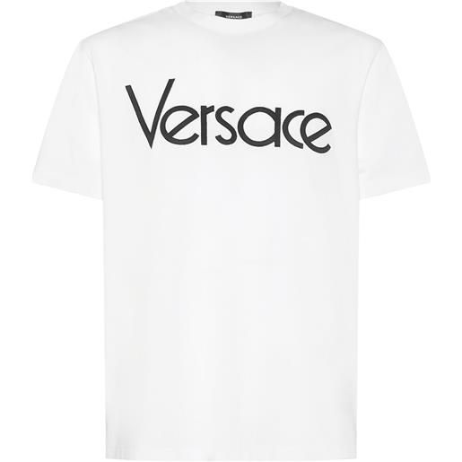 VERSACE t-shirt in cotone con logo