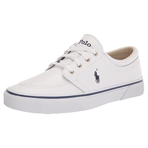 Polo Ralph Lauren faxon x, scarpe da ginnastica uomo, giardino bianco opulento, 42 eu