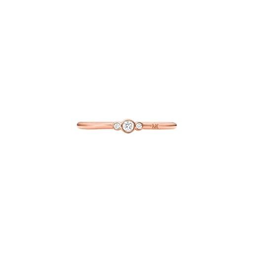 Michael Kors - anello premium in argento sterling tono oro rosa per donna mkc1505an791;5