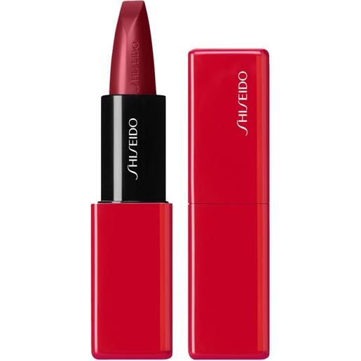 Shiseido technosatin gel lipstick - rossetto matte e idratante 411 - scarlet cluster