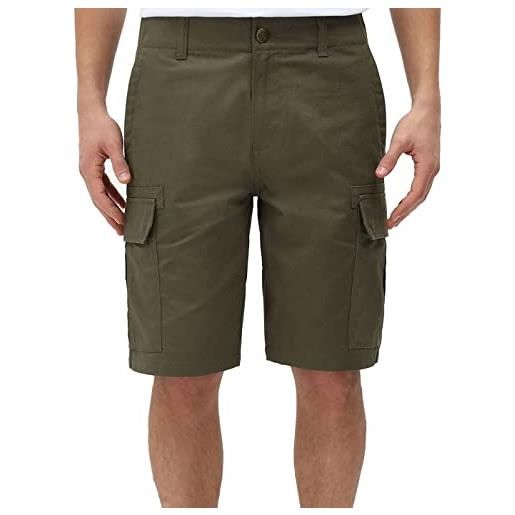 Dickies millerville short uomo shorts verde 33 100% cotone regular