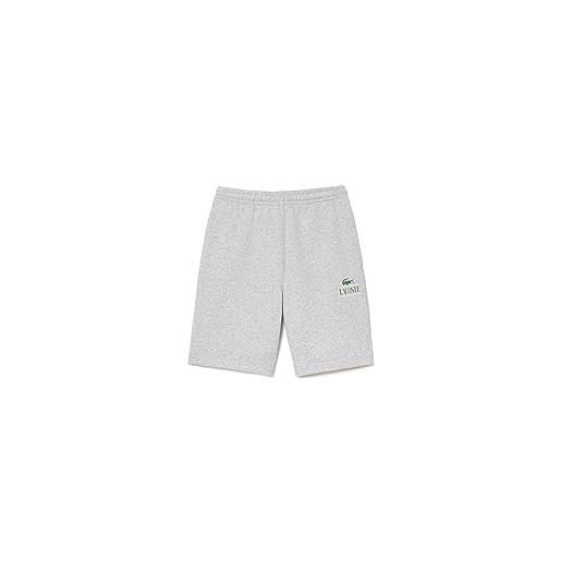 Lacoste-men s shorts-gh1220-00, grigio chine, xxl