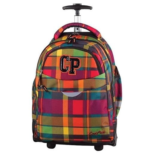 Coolpack rapid collection school and travel rolling backpack 2 compartments wheels telescopic handle 36 litres 618