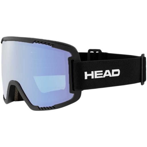 Head contex photo l ski goggles nero black / photo blue/cat1-3
