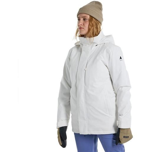 Burton jet ridge hood jacket bianco m donna