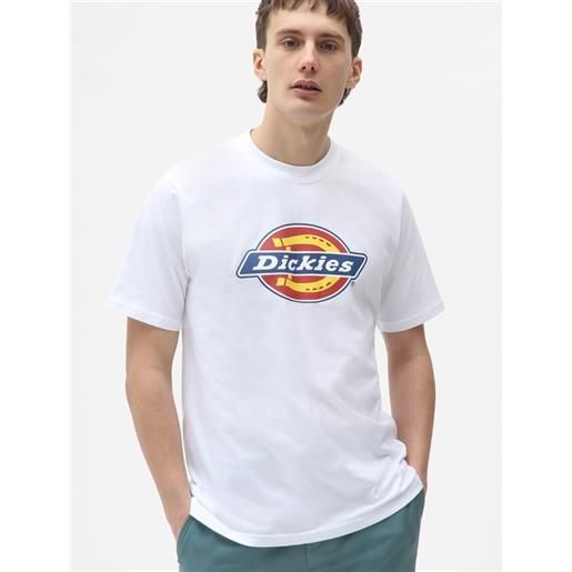 T-shirt maglia maglietta uomo dickies bianco icon logo cotone dk0a4xc9whx1