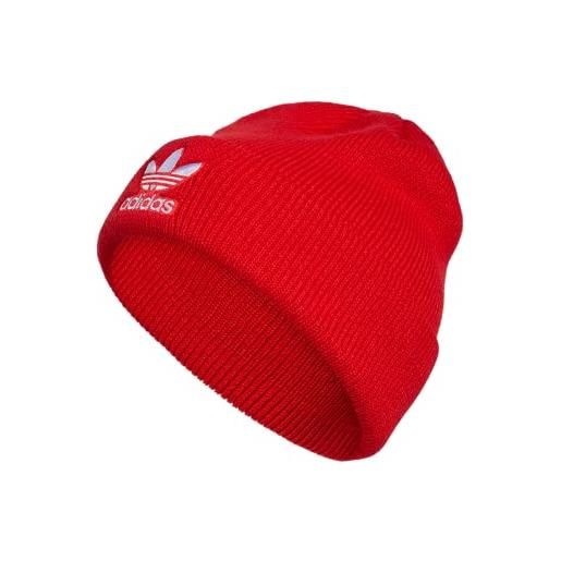adidas Originals berretto trifoglio originals, rosso vivace e bianco, taglia unica unisex-adulto