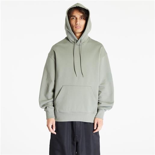 Y-3 organic cotton terry hoodie unisex stone green