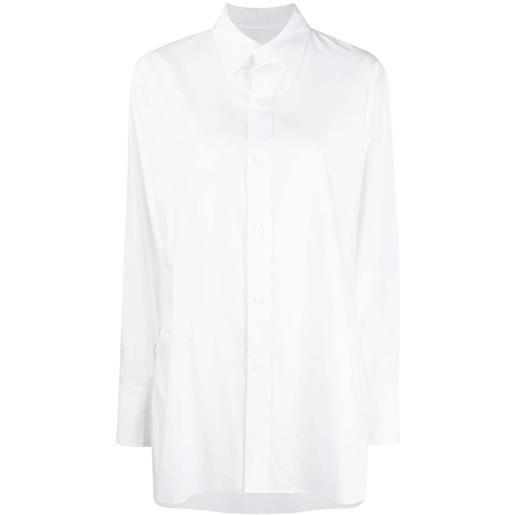Yohji Yamamoto camicia a maniche lunghe - bianco