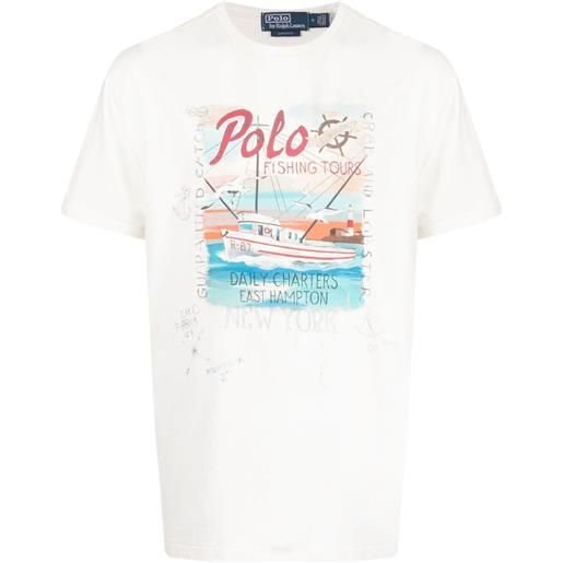 Polo Ralph Lauren t-shirt con stampa grafica - bianco