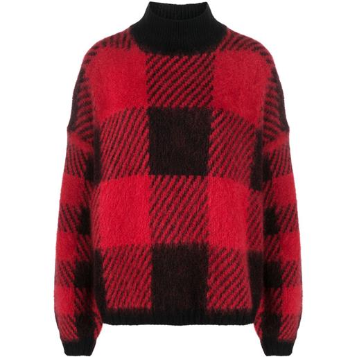 Woolrich maglione a quadri - rosso